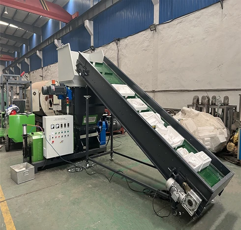 EPS Hot Melting Machine With Belt Conveyor
