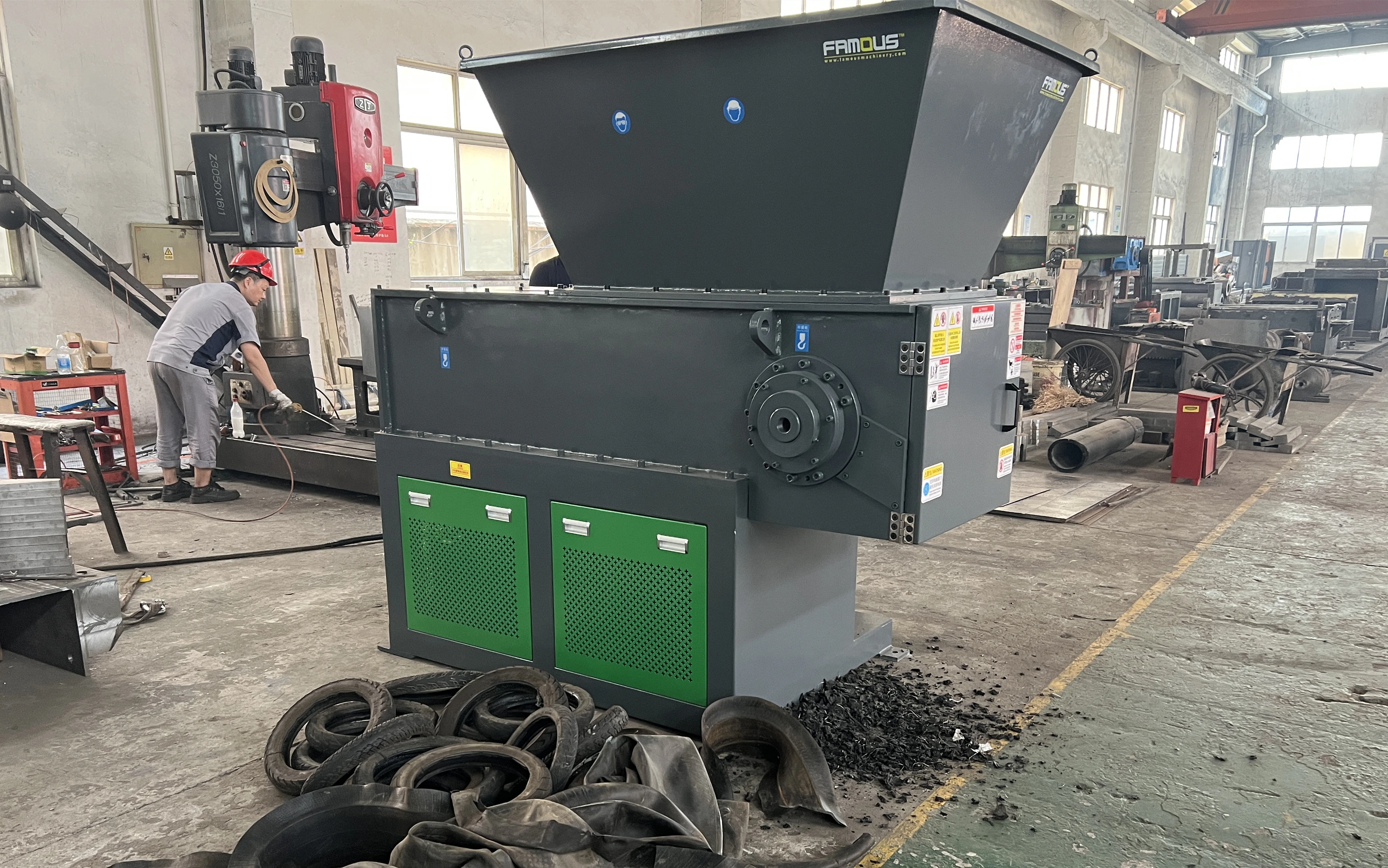 Rubber Shredder to USA Customer