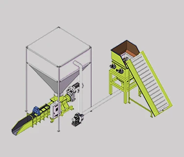 EPS Polystyrene Compactor With Silo System