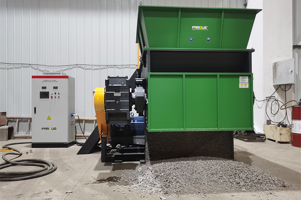 Single Shaft Shredder/1250 Model Single Shaft Shredder/PPPPE Purgings Shredder/Rigid Plastic Shredder