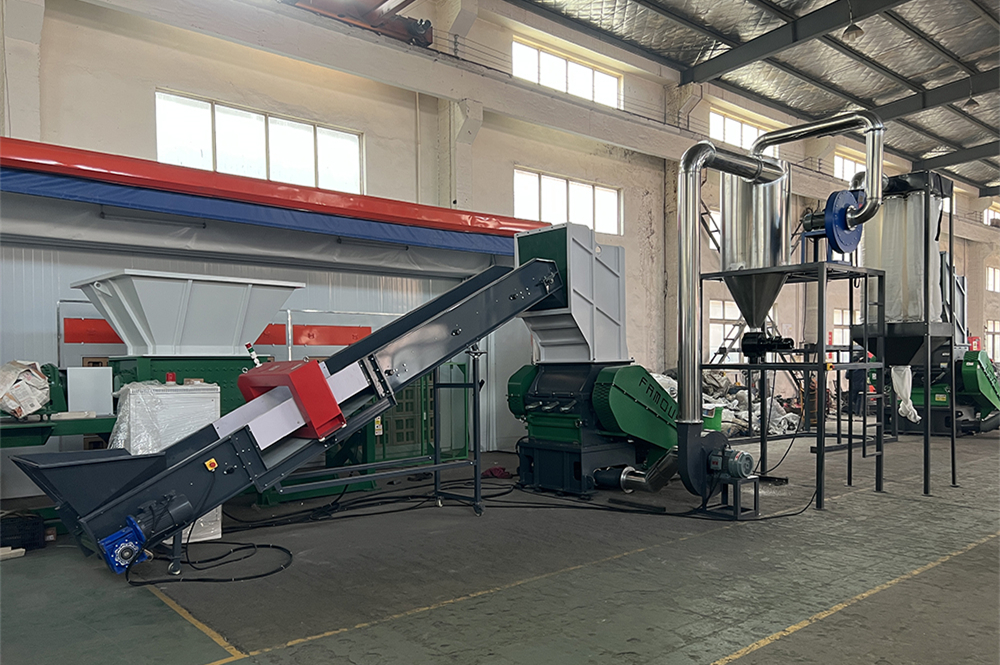 PVC Profile Crusher/PVC Profile Crusher with Belt Conveyor/PVC Profile Crusher System with Silo