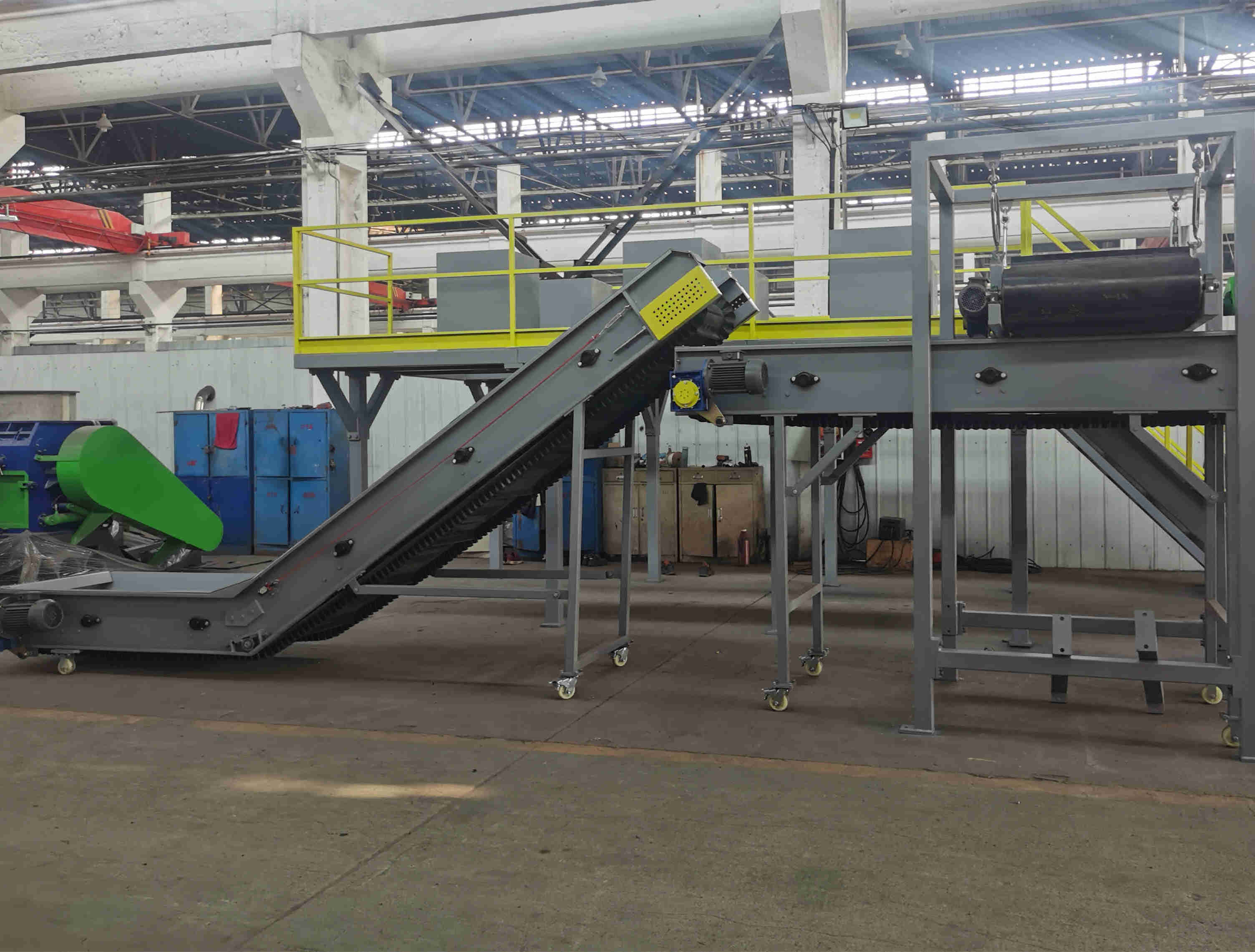 belt conveyor side view