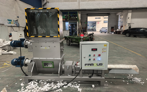 FCP200 Small Capacity EPS Compactor Machine to Italy
