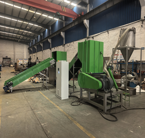 Plastic Shredder And Crusher Line 