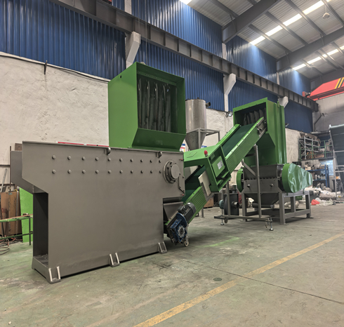 Plastic Shredder And Crusher Line 